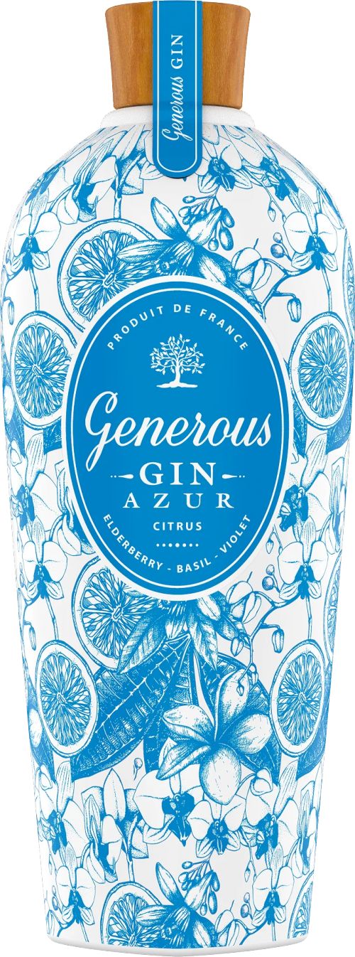 Generous Gin Azur Elderberry, Basil & Violet