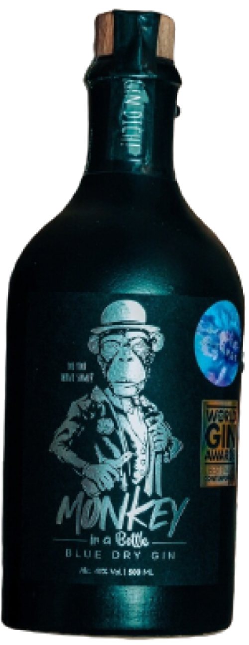 Monkey in a Bottle Blue Dry Gin