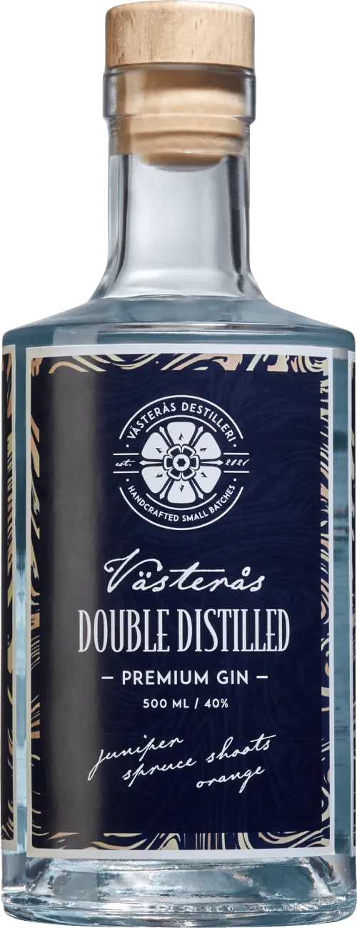 Västerås Double Distilled Premium Gin Juniper, Spruce shoots, Orange