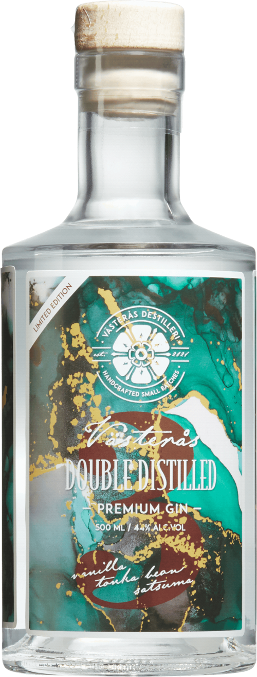 Västerås Double Distilled Premium Gin Vanilla, Tonka bean, Satsuma