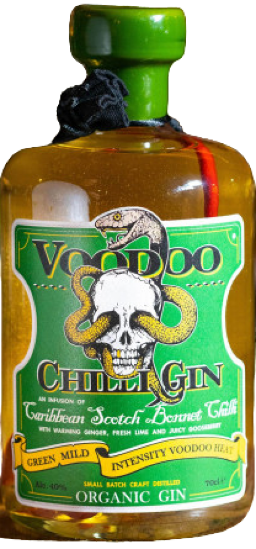 Gin & Juice Voodoo Chili "Green Mild Heat" Organic Craft Gin