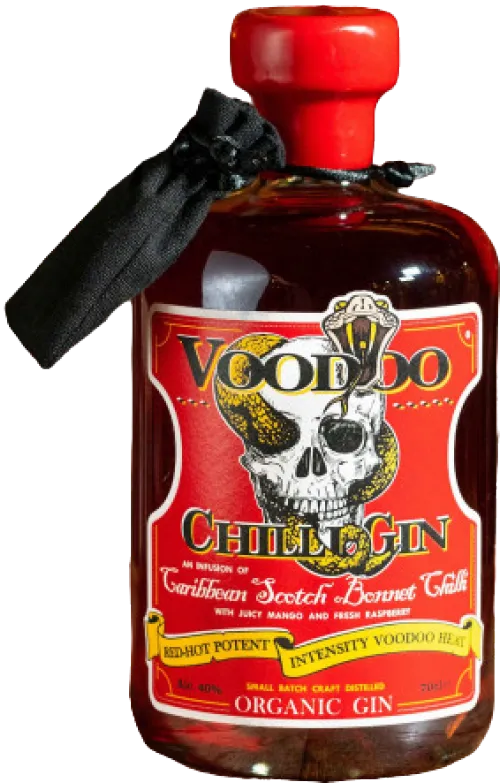 Gin & Juice Voodoo Chili "Red Fire Hot Heat" Organic Craft Gin