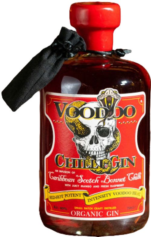 Gin & Juice Voodoo Chili "Red Fire Hot Heat" Organic Craft Gin