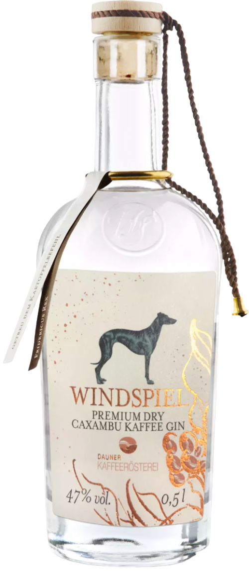 Windspiel Premium Dry Gin Caxambu Kaffee