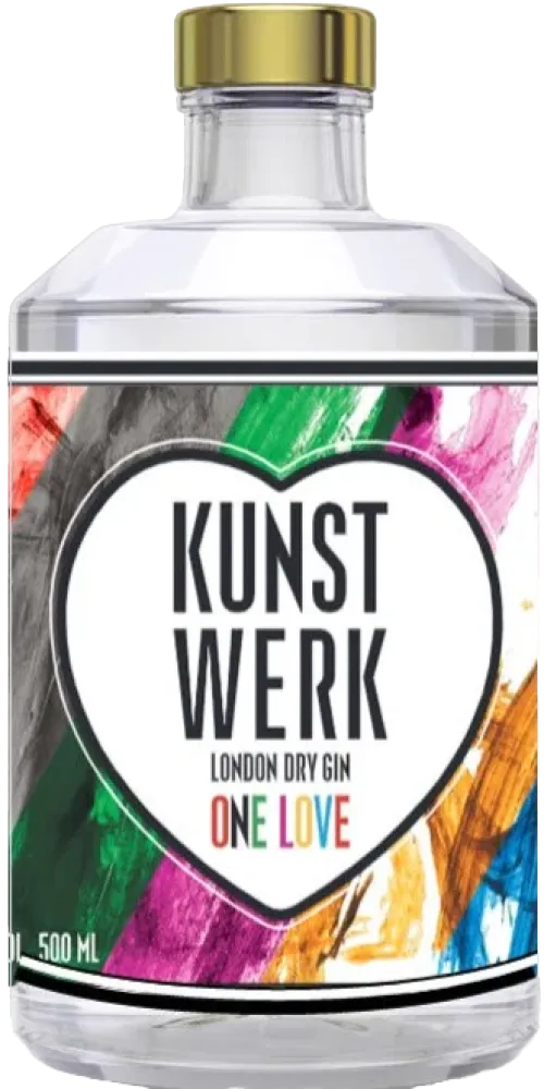 Kunstwerk Gin One Love Sonderedition Sonderabfüllung
