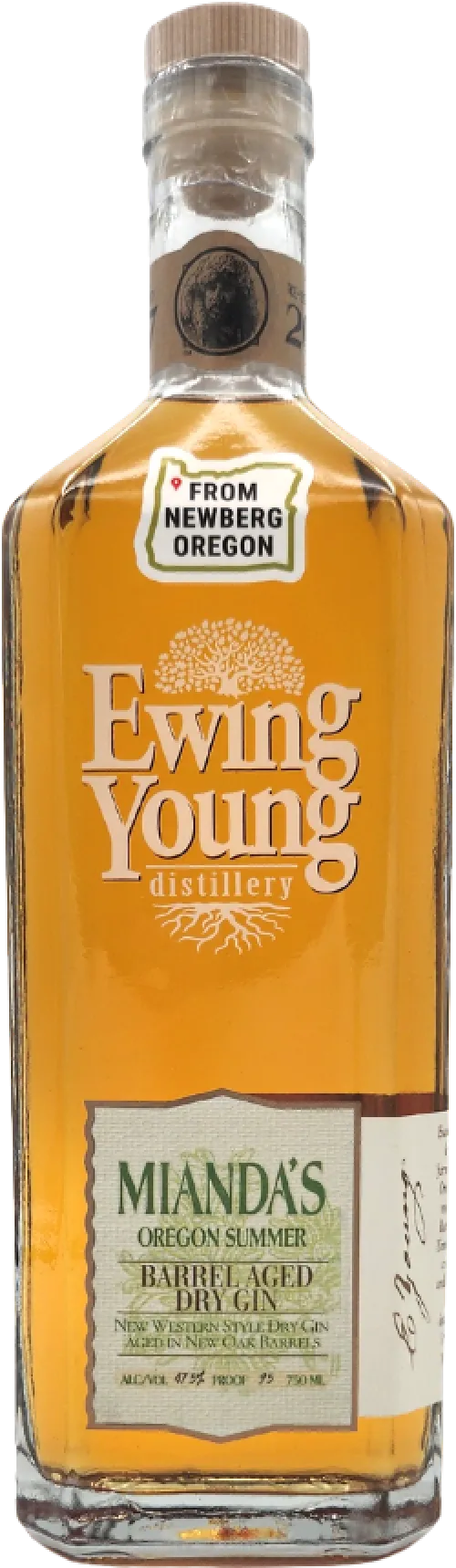 Mianda's Oregon Summer Barrel Aged Dry Gin