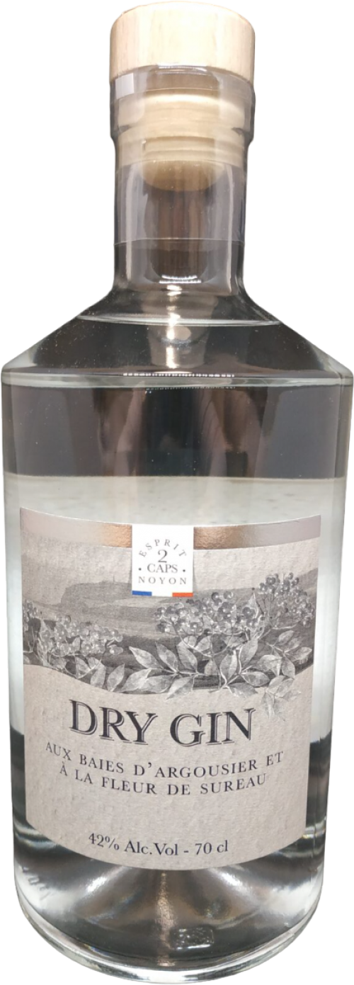 ESPRIT 2CAPS Dry Gin baies d’argousier et à la fleur de sureau