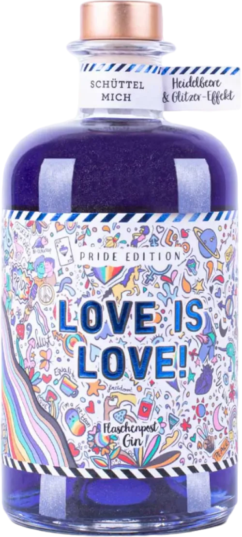 Flaschenpost Gin Love Is Love