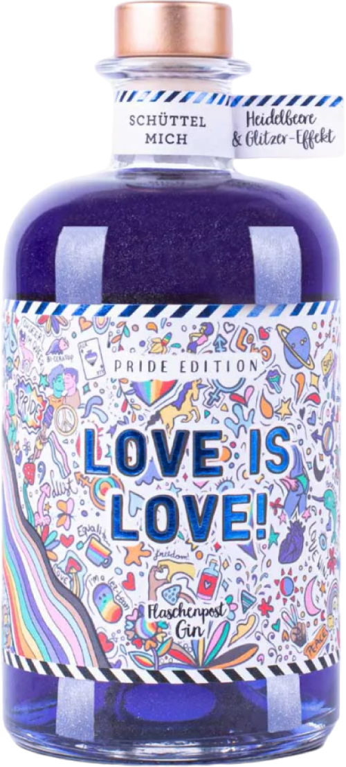 Flaschenpost Gin Love Is Love